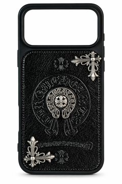 Gothic leather case with open camera cutout